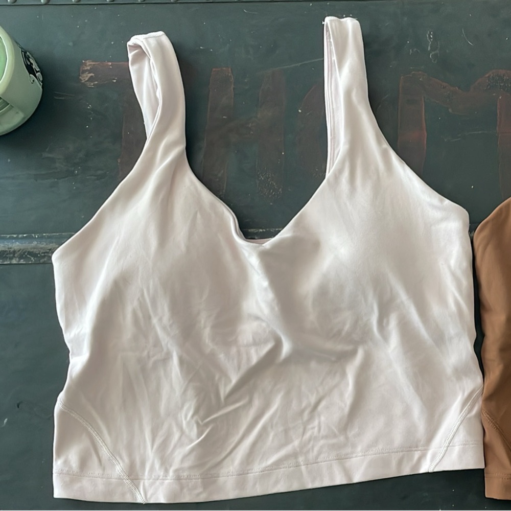 Lululemon align tank top light support size 8 light pink color